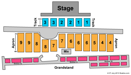 The Meadows Seating Chart
